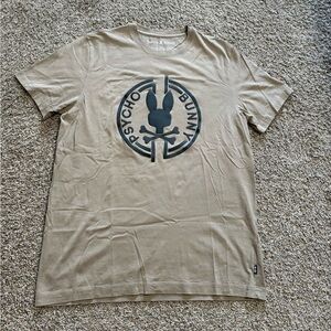 Psycho Bunny Beige Logo Tee